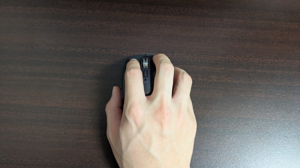 手を添えた後の画像